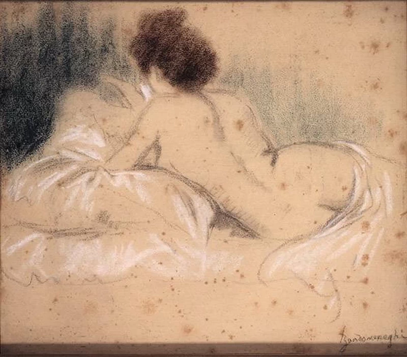 Donna nuda coricata - Musei Civici, Pavia, Italia